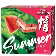 오리온 초코파이 정 수박 12p, 336g, 2개