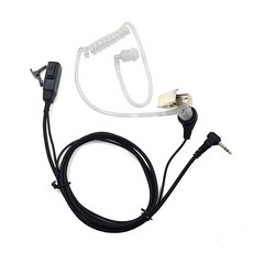 2.5mm FBI 어쿠스틱 튜브 이어폰 헤드셋 마이크 PTT for Motorola Talkabout 라디오 TLKR T80 T60 T3 T5 T7 MR350R MD200 Ham, 단일, 1개, 단일