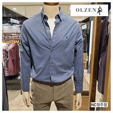 올젠 간절기 미니체크 셔츠 ZOA3WC1302 NV NC청주점 NC