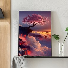 보석십자수산수화