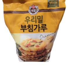 코스트코 백설 우리밀 부침가루 1.2KG / 국내산 밀 부침가루
