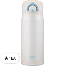 써모스 마이 디자인 보틀 원터치 타입 JNR-400K + 스티커 랜덤발송, 크림화이트, 400ml, 1세트