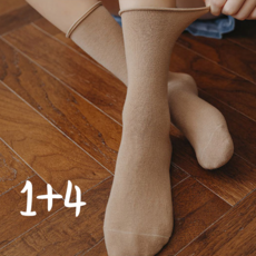 윈썸잇 1+4 (5개) 동대문 홍대 스타일 무압박 돌돌이 양말 산모 임산부 산후조리원 (사은품), 브릭레드 (5개), 5개