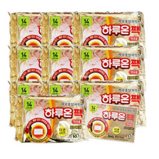 하루온팩 100매/붙이는 핫팩 군용 대용량 접착식 파스형, 슈퍼핫타임 붙이는핫팩 100매