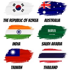 방수 여행스티커 세트, 1개, 은박 SET4