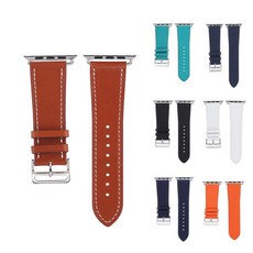 애플워치 1 2 3 4 5 6 SE 가죽 엠보 네추럴 밴드 스트랩 시계줄 38/42/40/44mm, 42MM(애플워치1/2/3), 블랙