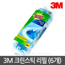 (재고세일) 3M 크린스틱 리필(6개) 변기청소세정제 화장실 변기솔, 크린스틱 리필용 (21년 6월제조), 6개