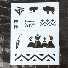 LEATHERCRAFT STENCIL-LEAVES레더노리, 단품, 1개