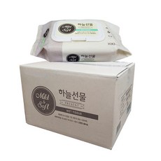 하늘선물 물티슈 100매캡형 1BOX(24팩), 24개