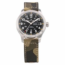 Khaki Field Automatic 42MM H70535031 [] [해밀턴] 카키 필드 데이 데이트 블랙 다이얼