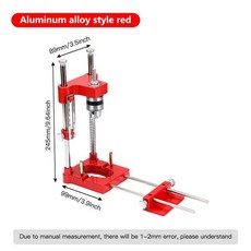  정확한 드릴 로케이터 펀치 가이드 고정 장치 알루미늄 합금 드릴링 금속 목공 DIY 수공구, 01 aluminum alloy 