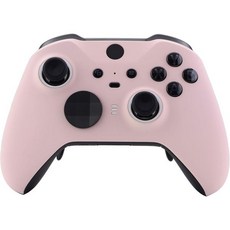 컨트롤러 스킨 기스방지 보호커버 엑스트림레이트 퍼플 소프트 터치 그립 페이스플레이트 커버 Xbox One 엘리트 시리즈 2 코어 모델 1797용 전면 하우징 쉘 케이스 교체 키, Cherry Blossoms Pink, 1개