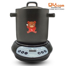 모닝컴 세라믹 멀티 만능쿠커 전기찜기 전기냄비 중탕기 약탕기 홍삼제조기, 단일상품