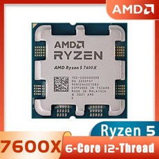 AMD Ryzen 5 7600X R5 7600X 4.7 GHz 6 코어 12 스레드 CPU 프로세서 5NM L3 = 32M 100-000000593 소켓 AM5 신제품 쿨 - 라이젠7600x