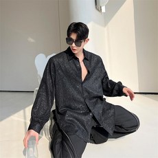 긴팔 가을 남자 셔츠 디자인 데일리 보세 모던한 가을 남방 스트릿 루즈 캐주얼