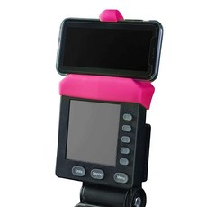 Concept 2 로잉 머신 스키 에르그 및 바이크 에르그의 PM5 모니터용 휴대폰 홀더 - 머신과 호환되는 실리콘 스마트폰 거치대 로우를 타는 사람들을 위한 이상적인 액세서리, 핑크