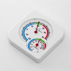 온도계 습도계 화이트 가정용 벽걸이 사무실 아날로그 온습도계, 1개