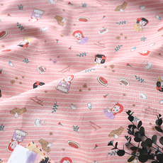 이지텍스 천마당 37-973 빨간머리앤 원단 7]코튼린넨]브런치스트라이프_핑크, 110cm x 45cm