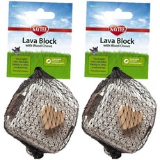 [강아지 장난감] Kaytee Lava Block Chew Toy - 2 Pack, 1set