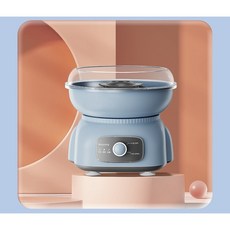 Vuiarl 전자동 솜사탕 메이커 기계 노스텔지아 DIY 가정용 미니 캔디플로스 만들기, 연한 남색, 1개