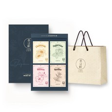 다정헌 유기농 허브티 베스트 컬렉션 4 BOX 선물세트(쇼핑백 포함), 허브티 베스트 4BOX 선물세트, 1세트