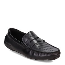 Cole Haan 남성용 그랜드 레이저 페니 드라이버 로퍼 블랙/블랙