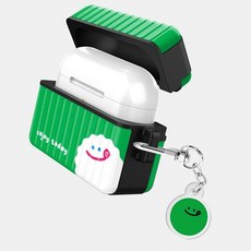 투데이 에어팟프로 / 에어팟프로2 아머 케이스+키링 세트, 투데이-그린, AirPods Pro(2세대)