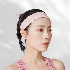 인별 요가 헤어밴드 스포츠 머리띠 남녀공용 (4개입), 라이트 핑크