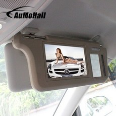 [해외] Aumohall 7 인치 tft lcd 자동차 썬 바이저 모니터 디스플레이 양방향 비디오 입력 반전 스위치 우선 순위 백미러 레트로 바이저, 상세내용표시