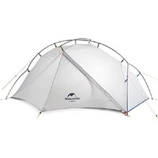 Naturehike VIK 1/2인용 초경량 3계절 백패킹 텐트(풋프린트 포함), 화이트(1P), 화이트(1P)