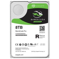 씨게이트 바라쿠다 프로 HDD, ST8000DM0004, 8TB