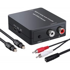 PROZOR 디지털-아날로그 오디오 변환기 지원 돌비/DTS 디코더 광학 출력 RCA DAC 디코더 광학- 3.5mm 변환기 광/SPDIF/토스, 단일옵션