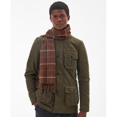 BARBOUR Tattersall Lambswool Scarf USC0009OR35 Warm Ginger