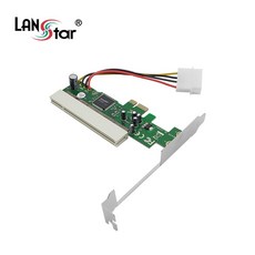 LANstar PCI-Express to PCI 변환 카드/LS-PCIE2PCI/PCIe x1 슬롯을 통해 PCI 슬롯을 생성/4핀 파, 1개