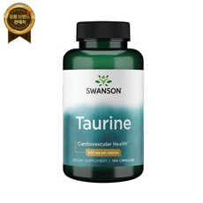 Swanson Premium 스완슨 타우린 500mg 100캡슐, 1개