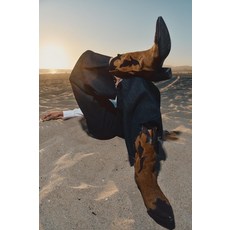ZARA COMBINED SPLIT SUEDE HEEL BOOTS