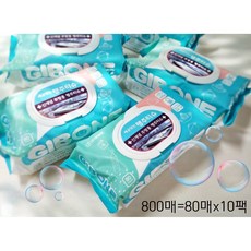 기본에 세균닦는 행주 티슈 캡형, 800개, 1세트
