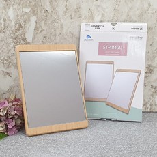NUBITEL누비마트_우드프레임 탁상거울 세로형 ST-484A 사각탁상거울 테이블거울 심플거울 화장거울 메이크업거울 스탠드거울 심플탁상거울 우드탁상거울 우드프레임거울 탁상거울_누비, 단일상품입니다