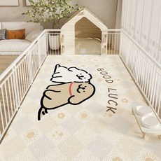 바람하늘지기 푸우형매트 미끄럼방지 퍼핑 사계절, 1개, 60x120cm 부드러운 매트-10QT