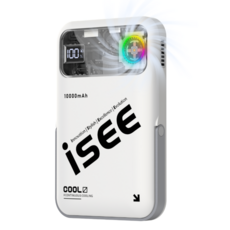 isee 아이시10000mAh 쿨링 맥세이프 터보 냉각팬 거치대 무선고속충전 보조배터리