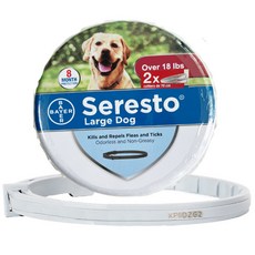 솔레도 구충 목걸이 세레스토 고양이 개 엘란코 바이엘 벼룩 목걸이, 신미국판 큰 개 2 팩, 신미국판 큰 개 2 팩