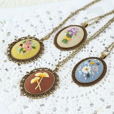 프랑스자수목걸이재료