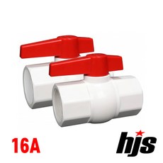 HJS PVC 일반형 콤팩트 볼밸브 16A (소켓형) 16mm, 1개
