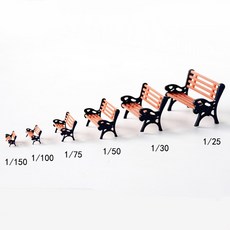 1Pcs 모델 공원 벤치 미니 정원 장식 소형 공예 DIY 인형 풍경, 01 CHINA, 03 B