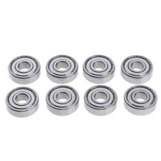 8 조각 ABEC 7 스케이트 보드 롱 보드 베어링 인라인 & 롤러 스케이트 스쿠터 크롬/탄소강 용 고속 608Z 볼 베어링|플래싱 롤러|, 1개, Chrome Steel