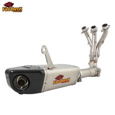 오토바이 배기 탈출 모토 링크 파이프 카본 머플러 야마하 MT09 FZ09 트레이서 9 GT XSR900, 1개