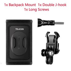 TELESIN 배낭 숄더 스트랩 브래킷 마운트 GoPro Hero 10 9 8 7 6 5 4 3 Insta360 SJCAM EKEN Osmo 액션 카메라 액세서리, 01 A, 1개
