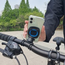 모제이글로벌 원터치 자전거 핸드폰 거치대, 1개, 블랙