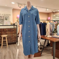 BCBG [올앤선드리] 메리오 데님OP 원피스 _ A4M3O605 53 [M/BLUE]