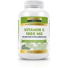 네이처스랩 비타민C 퀘르세틴+바이오플라보노이드 240캡슐 (미국) Nature's Lab Vitamin C 1000 mg